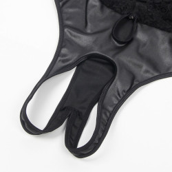 Subblime - 954390 Body Sexy Avec Porte-Jarretelles Noir L/Xl